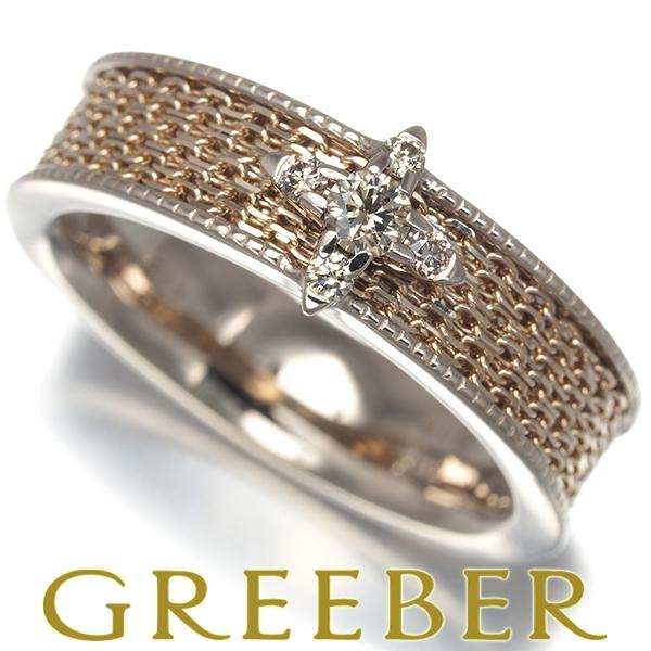 カシケイ リング ダイヤ ダイヤモンド 0.10ct ネイキッド 10号 K18BG 指輪 BLJ