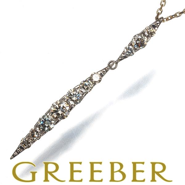 カシケイ ネックレス ダイヤ ダイヤモンド 1.00ct ネイキッド K18BG BLJ