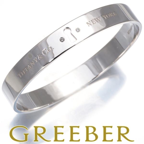 ティファニー ブレスレット ダイヤ ダイヤモンド ロック 2P バングル シルバー 925 BLJ