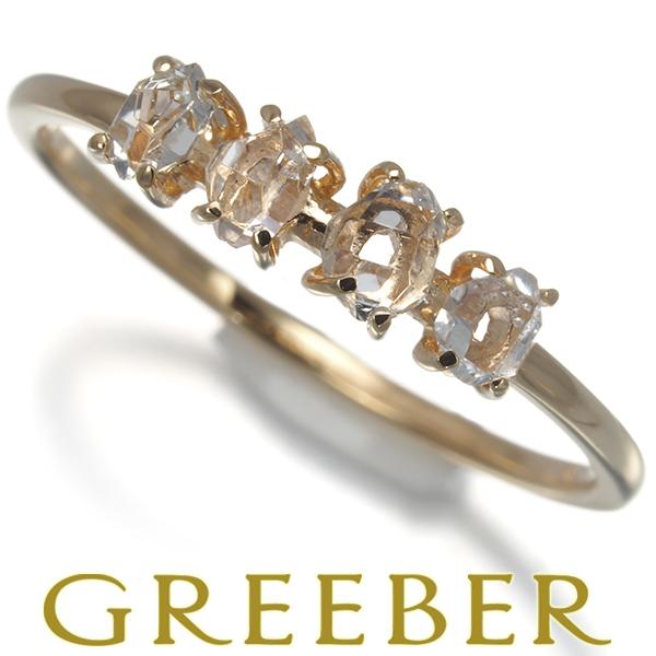 アガット リング クォーツ ラフカット 11号 K10PG 指輪 BLJ