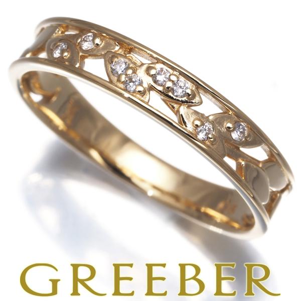 ヴァンドーム リング ダイヤ ダイヤモンド リーフ 透かし 13号 K18YG 指輪 BLJ/GEN...