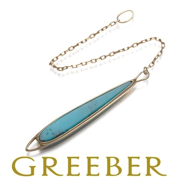 アガット ピアス ターコイズ トルコ石 ティアドロップ チャーム 片耳 K10YG ソーティングBL...