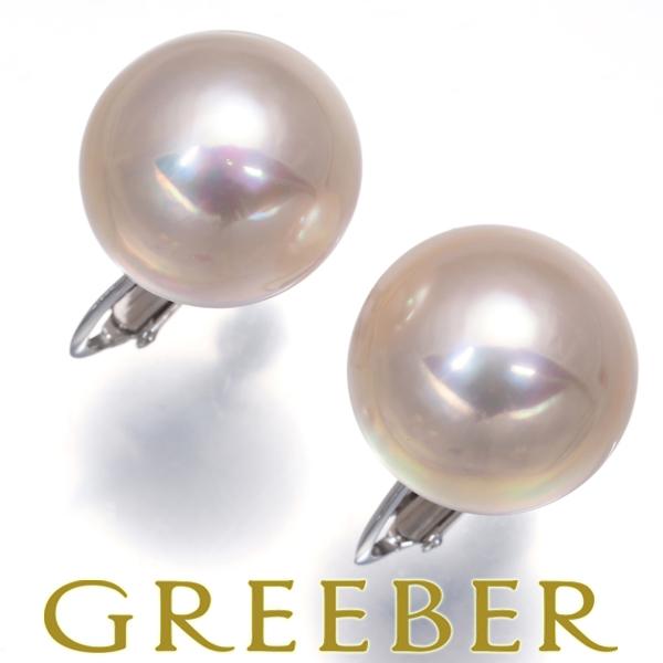 TASAKI タサキ イヤリング マベパール 真珠 14.1mm/14.4mm 一粒 K18WG B...