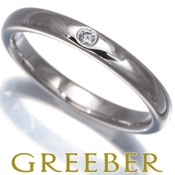 ティファニー リング ダイヤ ダイヤモンド スタッキングバンド 10号 Pt950 指輪 BLJ