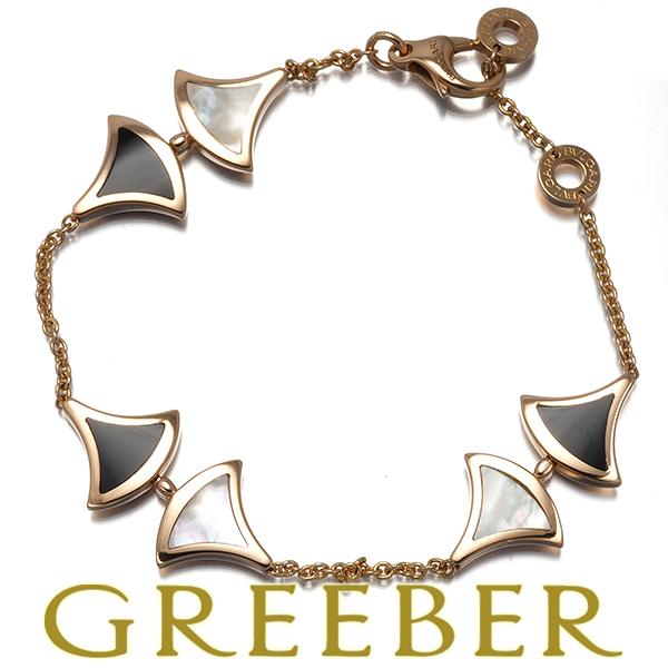 ブルガリ ブレスレット オニキス シェル ディーヴァドリーム 6P K18PG BLJ 大幅値下げ品