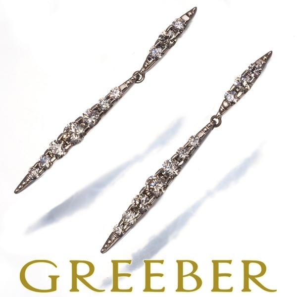 カシケイ ピアス ダイヤ 1.00ct ネイキッド  K18BG 【中古】BLJ