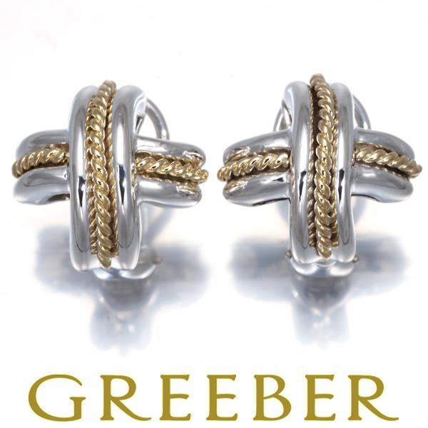 ティファニー イヤリング シグネチャー シルバー 925/K18YG BLJ