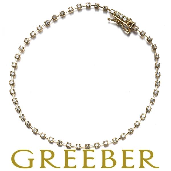 ダイヤ ダイヤモンド 1.00ct ブレスレット K18YG GENJ
