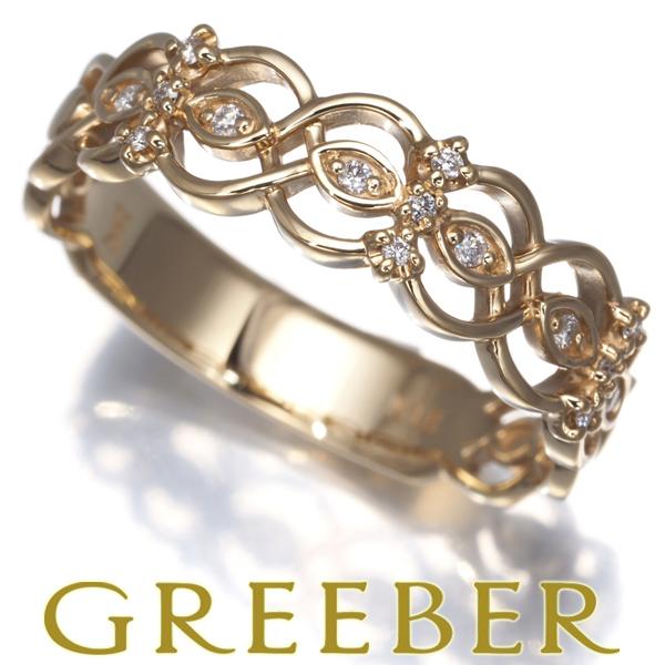 ヴァンドーム リング ダイヤ ダイヤモンド 透かし 13.5号 K18YG 指輪 BLJ/GENJ