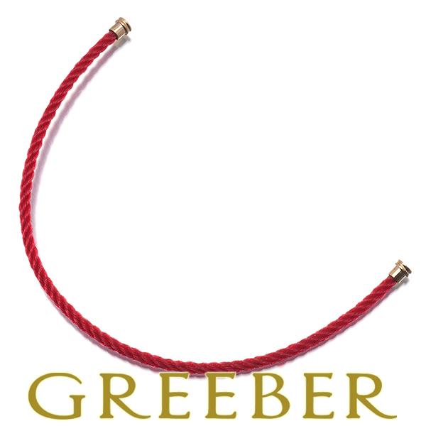 フレッド ブレスレット用コード フォース10 MM レッド 17刻印 SS/テキスタイルケーブル B...