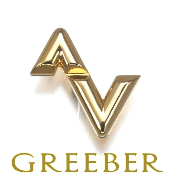 ルイヴィトン ピアス  LVヴォルト アップサイドダウン 片耳 K18YG 保証書【中古】BLJ