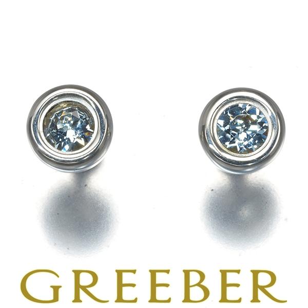 ティファニー ピアス アクアマリン カラーバイザヤード シルバー 925 BLJ