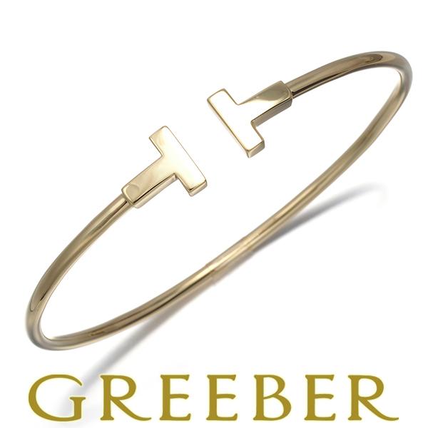 ティファニー ブレスレット Tワイヤー バングル K18YG BLJ