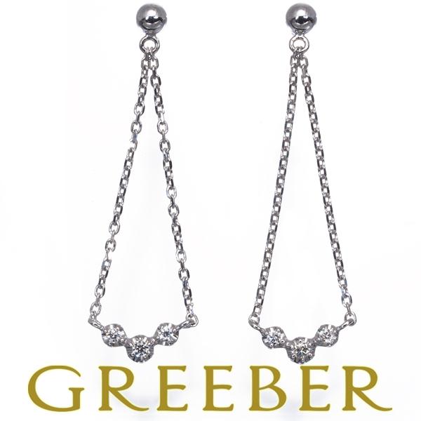 ヴァンドーム ピアス ダイヤ   K18WG 箱BLJ/GENJ