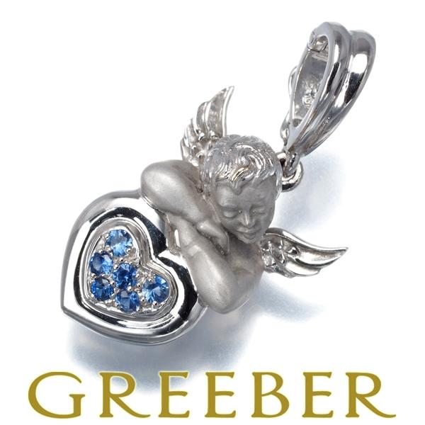 カレライカレラ ペンダントトップ サファイア エンジェル ハート K18WG BLJ