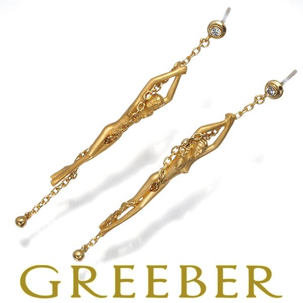 カレライカレラ ピアス ダイヤ サイレンス  K18YG BLJ