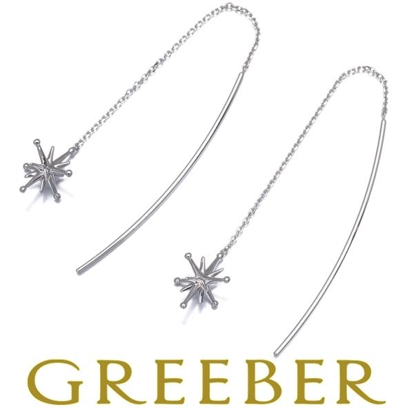 スタージュエリー ピアス  クロッシングスター  K10WG BLJ/GENJ