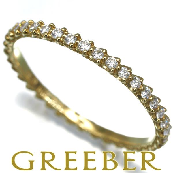 チセー リング ダイヤ ダイヤモンド 0.37ct フルエタニティ 17号 K18YG 指輪 BLJ