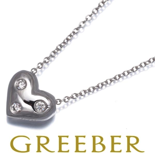 ティファニー ネックレス ダイヤ ダイヤモンド ドッツ ハート Pt950 BLJ