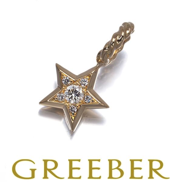 SJX ペンダントトップ ダイヤ ダイヤモンド 0.09ct スター K18YG BLJ/GENJ