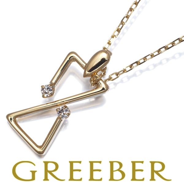 ミキモト ネックレス ダイヤ ダイヤモンド 砂時計 K18YG BLJ