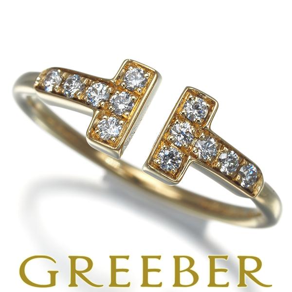 ティファニー リング ダイヤ ダイヤモンド Tワイヤー 9号 K18YG 指輪 BLJ