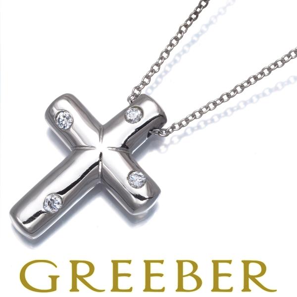 ティファニー ネックレス ダイヤ ダイヤモンド ドッツ クロス Pt950 BLJ