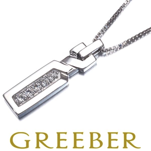 ヴァンドーム ネックレス ダイヤ ダイヤモンド バー K18WG BLJ/GENJ