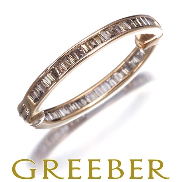 GSTV イヤリング ブラウンダイヤ ダイヤモンド 0.54ct テーパーカット ピアリング 片耳 ...