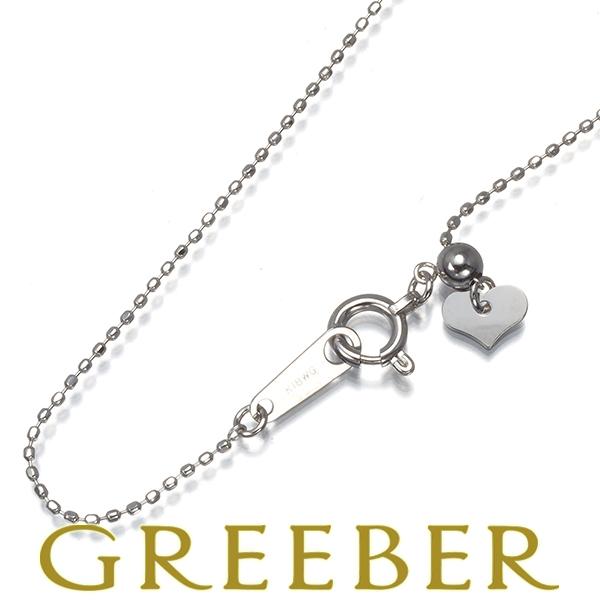 カットボール チェーンネックレス 45cm K18WG GENJ