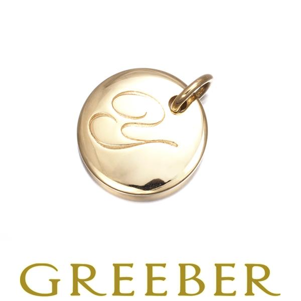 ティファニー ペンダントトップ ノーツ レター アルファベット イニシャル Y K18YG BLJ