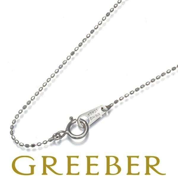 カットボール チェーンネックレス 39cm K18WG GENJ