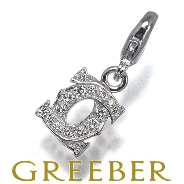 カルティエ ペンダントトップ ダイヤ ダイヤモンド アントルラセ ベビーチャーム K18WG BLJ