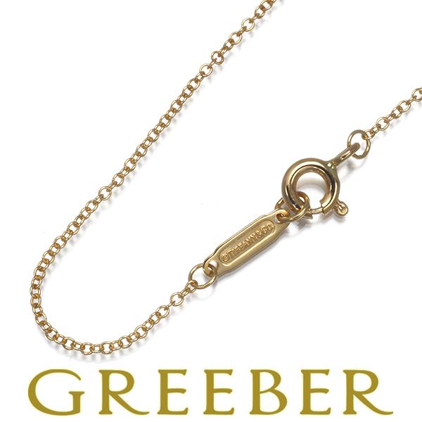 ティファニー チェーンネックレス 40cm K18PG BLJ