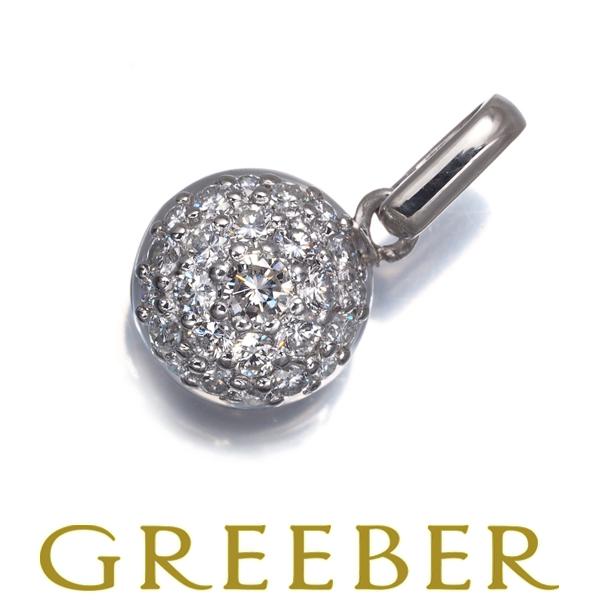 ダイヤ ダイヤモンド 0.56ct パヴェ ラウンド ペンダントトップ Pt900 GENJ