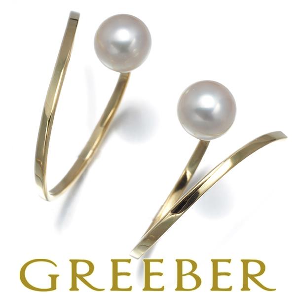 TASAKI タサキ ピアス パール 真珠 8.0mm アファインバランス K18YG BLJ