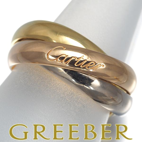 カルティエ トリニティ リング スリーカラー クラシック 49号 K18YG/WG/PG 保証書 指...