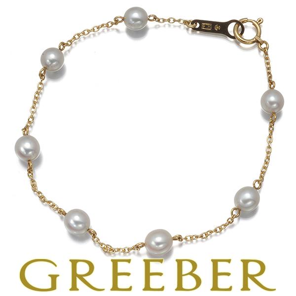 TASAKI タサキ ブレスレット パール 真珠 5.0mm ステーション K18YG BLJ