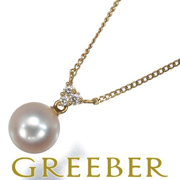 TASAKI タサキ ネックレス パール 真珠 7.5mm ダイヤ ダイヤモンド 0.04ct K1...