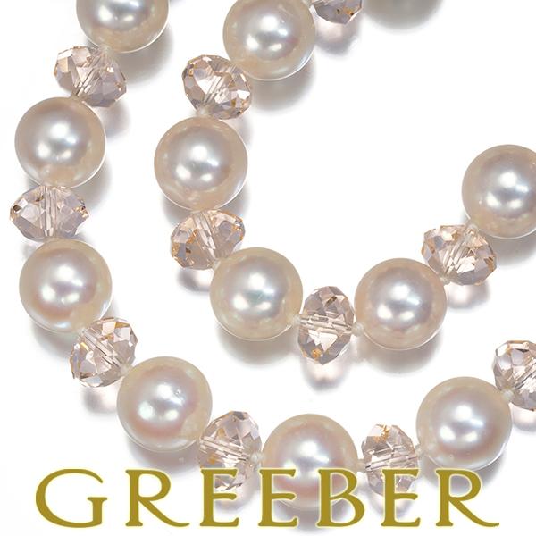 TASAKI タサキ ネックレス パール 真珠 7.0-7.5mm クリスタルガラス ヴァリエ ロン...