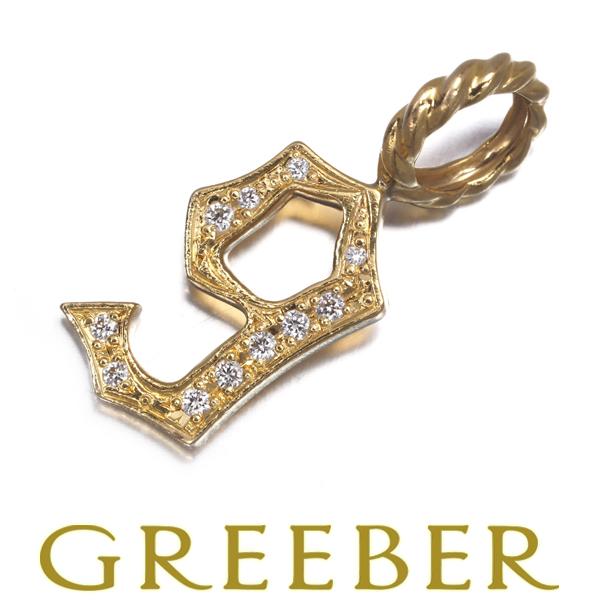 SJX ペンダントトップ ダイヤ ダイヤモンド 0.05ct ナンバー 9 K18YG BLJ/GE...