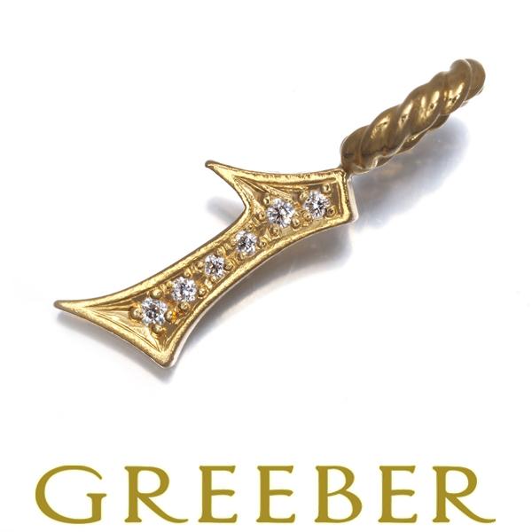 SJX ペンダントトップ ダイヤ ダイヤモンド 0.05ct ナンバー 1 K18YG BLJ/GE...