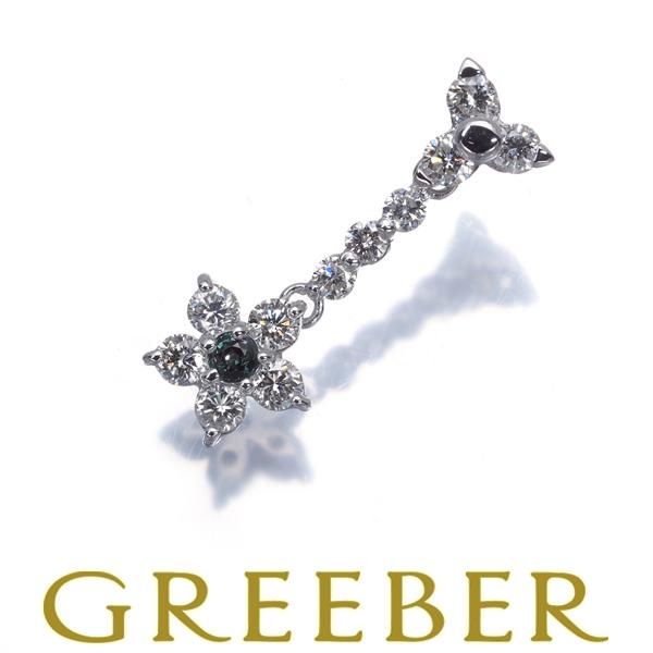 アレキサンドライト 0.04ct ダイヤ ダイヤモンド 0.45ct フラワー ペンダントトップ K...