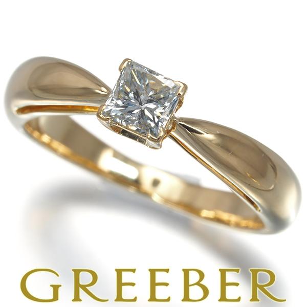 ヴァンクリーフ＆アーペル リング ダイヤ ダイヤモンド 0.35ct プリンセスカット ソリテール ...