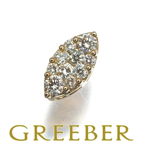 GSTV ペンダントトップ ダイヤ ダイヤモンド 0.25ct パヴェ K18YG BLJ/GENJ