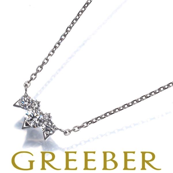 スタージュエリー ネックレス ダイヤ ダイヤモンド 0.16ct 3P Pt950 BLJ/GENJ