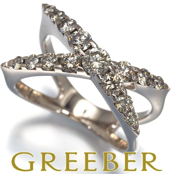 カシケイ リング ダイヤ ダイヤモンド 1.00ct ネイキッド 14号 K18BG 指輪 BLJ