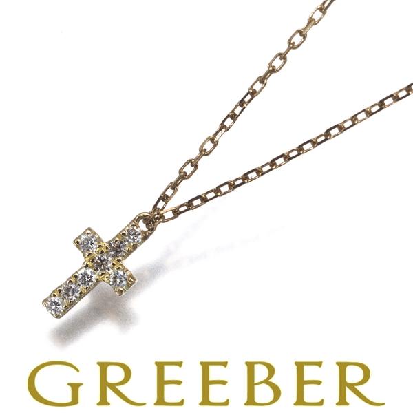 アーカー ネックレス ダイヤ ダイヤモンド 0.05ct クロスパヴェ K18YG BLJ