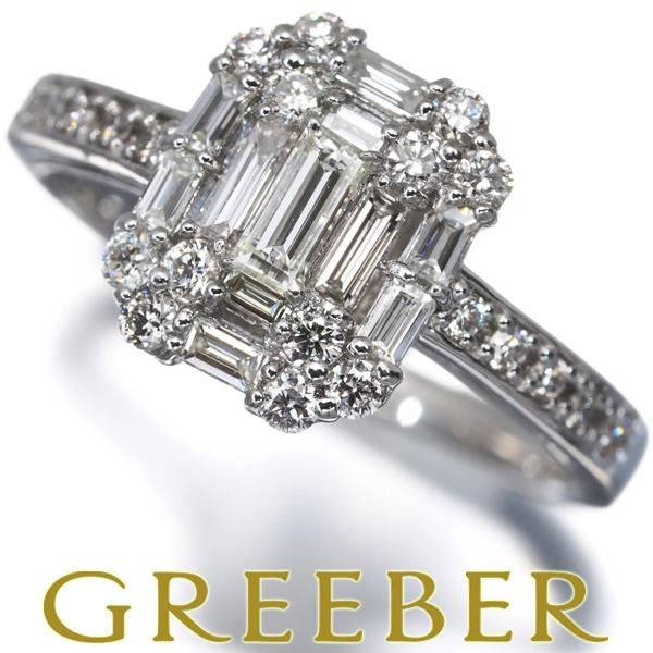 ダイヤ ダイヤモンド 0.50ct 2種カット リング Pt900 指輪 GENJ
