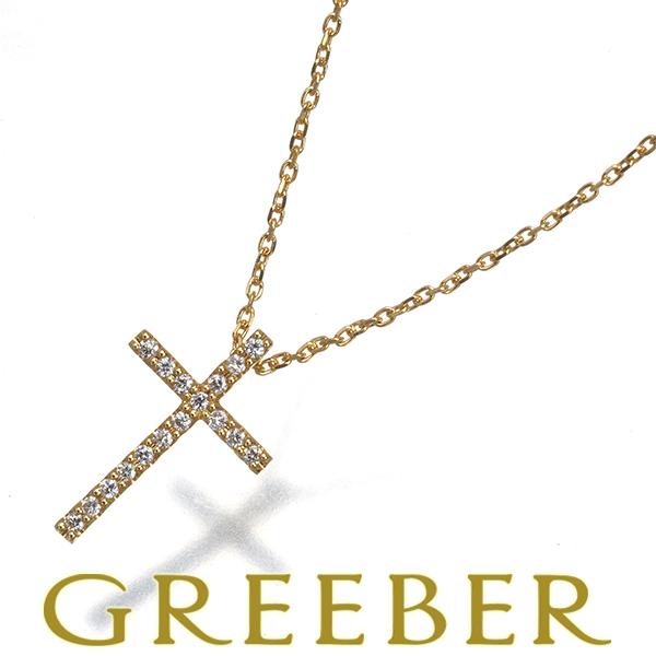 スタージュエリー ネックレス ダイヤ ダイヤモンド 0.05ct クロス K18YG BLJ/GEN...